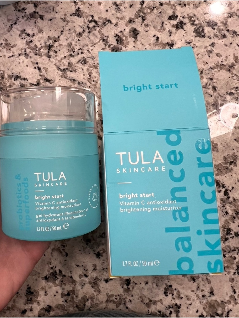Tula Bright Start Vitamin C Brightening Moisturizer - Aqua Blue